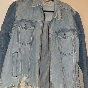 Free people  we the free oversized denim jacket size XS new with tags